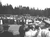 Furuvik. Den 24 juli 1903. Anna Troilius, Siri Berlin, Gunny Ohlson och Ebba Frick.