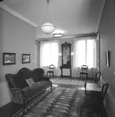 Ett av rummen på Holmsund Herrgård. Korsnäs AB. Den 20 april 1960
