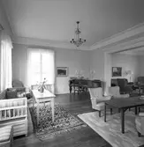 Ett av sällskapsrummen på Holmsund Herrgård. Korsnäs AB. Den 20 april 1960
