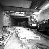 Cylinder  i fabrikslokalen. Korsnäs AB. Den 12 januari 1961.
