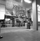 Interiör på pappersbruket. Korsnäs AB. Den 9 september 1961
