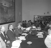 Korsnäs Personaltidning. Sammankomst i Föreningshuset. Korsnäs AB. År 1961
