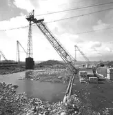 Gamla kabelkranar. Korsnäs AB. Den 7 maj 1962
