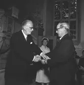 Kyrka. Medaljutdelning. Korsnäs AB