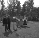 100-årsjubileum. 1855-1955. Korsnäs AB. Avtäckning av skulpturen 