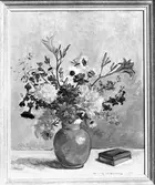 Tavla av konstnär Vilhelm Matton, 27 maj 1946. Konstnär, tecknare, född 1901 i Gävle - död 1971 i Öregrund. Han har studerat på olika konstskolor i Stockholm. Han har arbetat med genremotiv, landskap, gärna med snö, samt blommor. Separatutställning: i Gävles stadshus, 1952 med Gävlebilder. Han var även känd som fotograf.