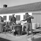 Cementarbete. Skånska Cement AB, Valbo. 27 maj 1946.