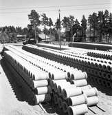 Cementrör. Skånska Cement AB, Valbo. 27 maj 1946.