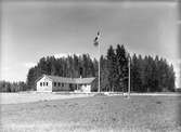 Exteriör på kursgården Stagård, Bollnäs. 27 maj 1946.