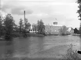 Exteriör på Gävle Manufaktur, Strömsbro. 7 juni 1946.