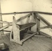 Interiör från tornet i Loftahammars kyrka.