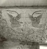 Detalj av målningen i kapellet på Väderskär, Loftahammars socken.