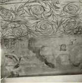 Detalj av målningen i kapellet på Väderskär, Loftahammars socken.