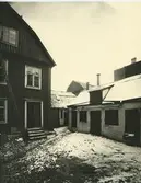 Bakgården på Handelsbankens fastighet i Kalmar.