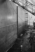 Ekensbergs varv 1970; Transatlantics lastfartyg SCANDIC förlängs i stora dockan.