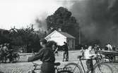 Ångkvarnsbranden juli månad 1935.