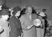 Gävle handlareförening. Husmodersdemonstration på stadshuset September 1949