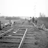 Tågolycka på linjen Gävle-Skutskär. Den 26 november 1949