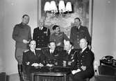 Utländska marinattacheér besöker Gävle den 16 februari 1950