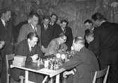 Schackturnering i Folkets hus den 19 mars 1950.