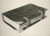Häradsrättens bibel från 1702 i Gamleby tingshus.