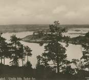 Utsikt från Spårö fyr mot Västerviks skärgård.