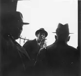 Prins Wilhelm besöker Utvalnäs i samband med sitt Gävlebesök 1938. På bilden skymtar även Landshövding Sven Lübeck.
