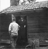 Prins Wilhelm och fiskare Viktor Nordin.
