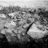 Röse i Ålbo, Hedesunda,
Utgrävning i September 1969.
