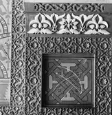 Fotodokumentation av inre entré tagna inför restaurering.
Foto: Arne Westberg, mars 1983.
