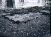 S:t Olofs kyrka. Undersökningen 1950-62. Söder om långhuset.