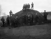 Arbetslag vid kolmila.