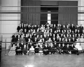 Karlsson, skiva på Folkets hus. Foto i april 1951.
