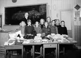 Skolklass, Europahjälpen. Foto i november 1946.
