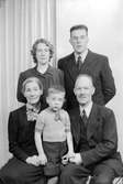 Familjen Lindberg. Foto 1943.
