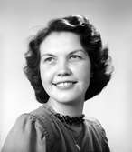 Karin Nilsson, Försängen (?). Foto i januari 1946.
