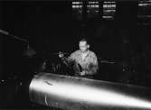 Hjalmar Rylander, arbetare i verkstaden, juni 1954.