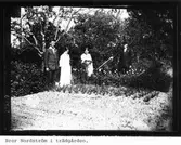 Bror Nordström i trädgården.