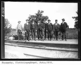 Åbyggeby, flottningsgänget. Foto: 1910.