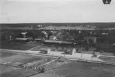 Flygfoto över Bergby, Hamrånge. Foto 1935.