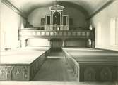 Långhuset i Kristdala kyrka 1935.