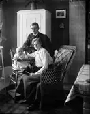 Johansson på Lantmannaförbundet. Maj 1917. Fotot taget i hemmet



