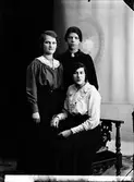 Anna Andersson, Ellen Ahlqvist, Anna Holmgren. November 1917





