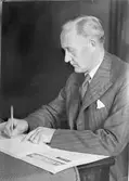Förbundskassören Robert Johansson. Kopia År 1941