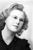 Fröken Svea Dahlund, Valhallavägen 12, Sandviken. 14 oktober 1944.


