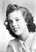 Ulla Gustavsson, Staketgatan 19, Gävle. 6 decembe 1944.