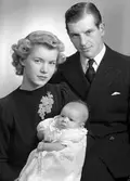 Barndop. 6 december 1944. Furir Bjarne Naess (Ness), Kasärngatan 37, Gävle.
