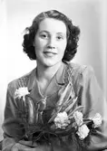 Brudparet J. C. Lundqvist, Untraverken, Orrskog.           5 januari 1945.