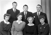 Grupporträtt. 27 februari 1945. Fröken Karin Öberg, Gästrikegatan 8 B, Gävle.
