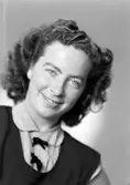 Fröken Dagmar Apelqvist, Sjukhuset, Sandviken. 1 september 1945.
